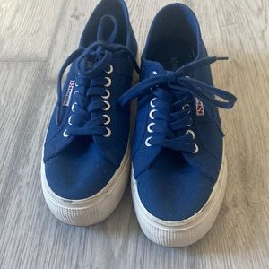 Superga  navy lace up size 9